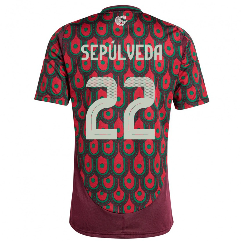 Danxen Herren Mexiko Ángel Sepúlveda #22 Kastanienbraun Heimtrikot Trikot 24-26 T-Shirt Schweiz