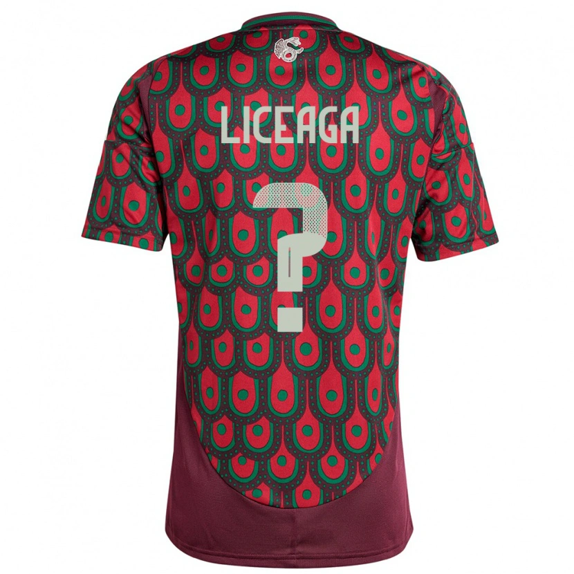 Danxen Herren Mexiko Sebastián Liceaga #0 Kastanienbraun Heimtrikot Trikot 24-26 T-Shirt Schweiz