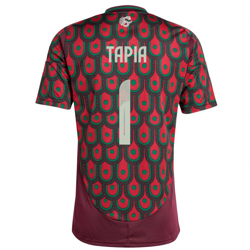 Danxen Herren Mexiko Fernando Tapia #1 Kastanienbraun Heimtrikot Trikot 24-26 T-Shirt Schweiz