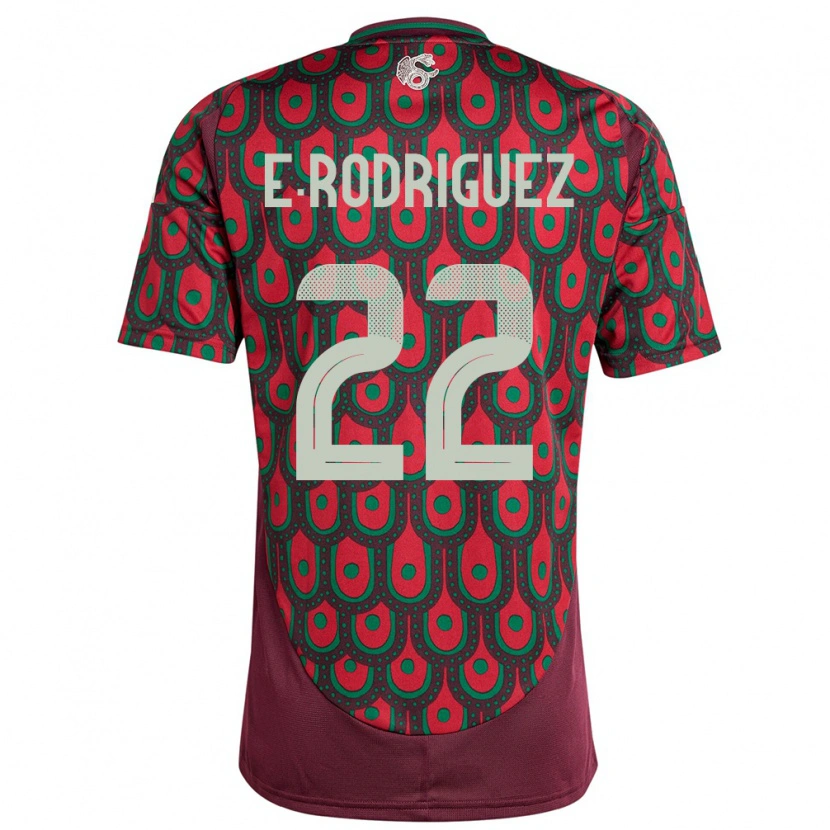 Danxen Herren Mexiko Emi Rodríguez #22 Kastanienbraun Heimtrikot Trikot 24-26 T-Shirt Schweiz