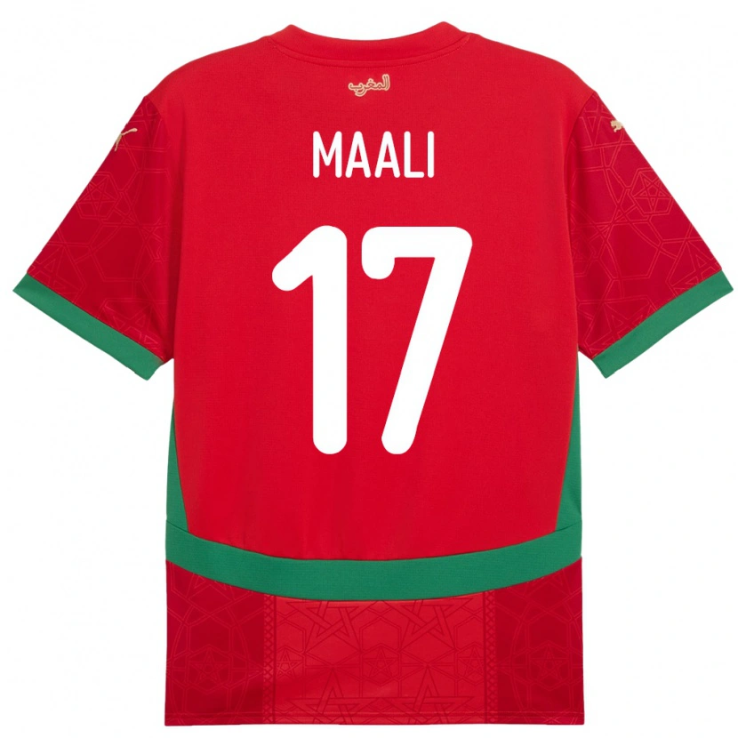 Danxen Herren Marokko Abdelhamid Maali #17 Rot Heimtrikot Trikot 24-26 T-Shirt Schweiz