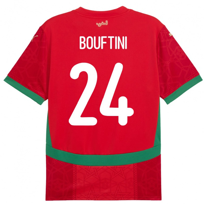 Danxen Herren Marokko Sofia Bouftini #24 Rot Heimtrikot Trikot 24-26 T-Shirt Schweiz
