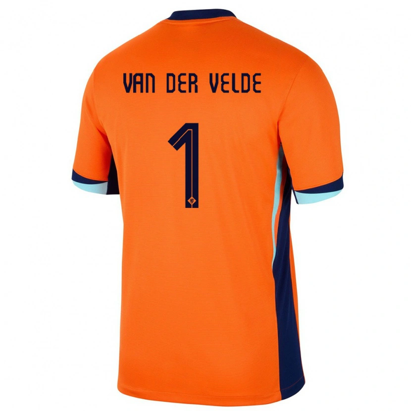 Danxen Herren Niederlande Valentijn Van Der Velde #1 Orange Heimtrikot Trikot 24-26 T-Shirt Schweiz