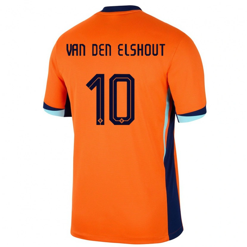 Danxen Herren Niederlande Tobias Van Den Elshout #10 Orange Heimtrikot Trikot 24-26 T-Shirt Schweiz