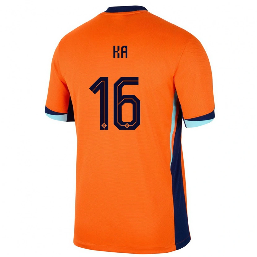 Danxen Herren Niederlande Ismail Ka #16 Orange Heimtrikot Trikot 24-26 T-Shirt Schweiz