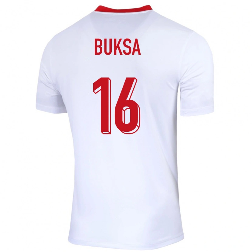 Danxen Herren Polen Adam Buksa #16 Weiß Heimtrikot Trikot 24-26 T-Shirt Schweiz