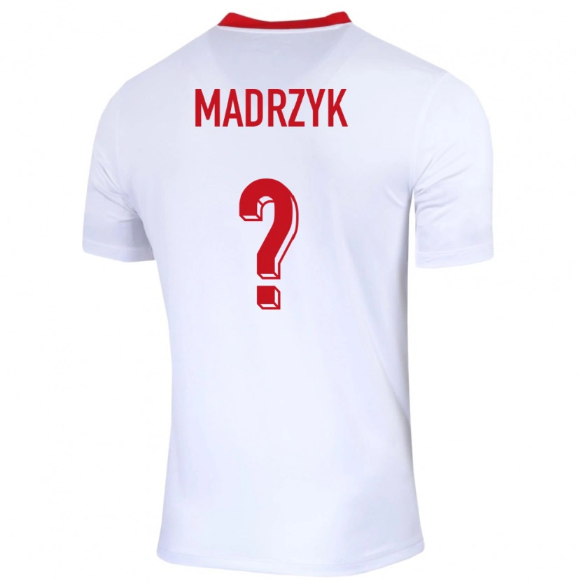 Danxen Herren Polen Jakub Madrzyk #0 Weiß Heimtrikot Trikot 24-26 T-Shirt Schweiz