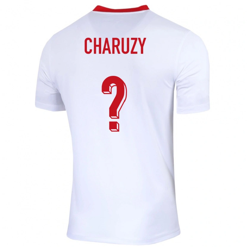 Danxen Herren Polen Hubert Charuzy #0 Weiß Heimtrikot Trikot 24-26 T-Shirt Schweiz