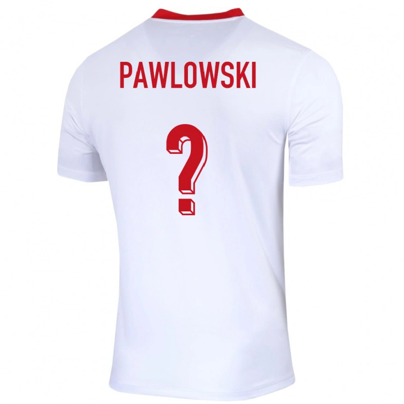 Danxen Herren Polen Michal Pawlowski #0 Weiß Heimtrikot Trikot 24-26 T-Shirt Schweiz