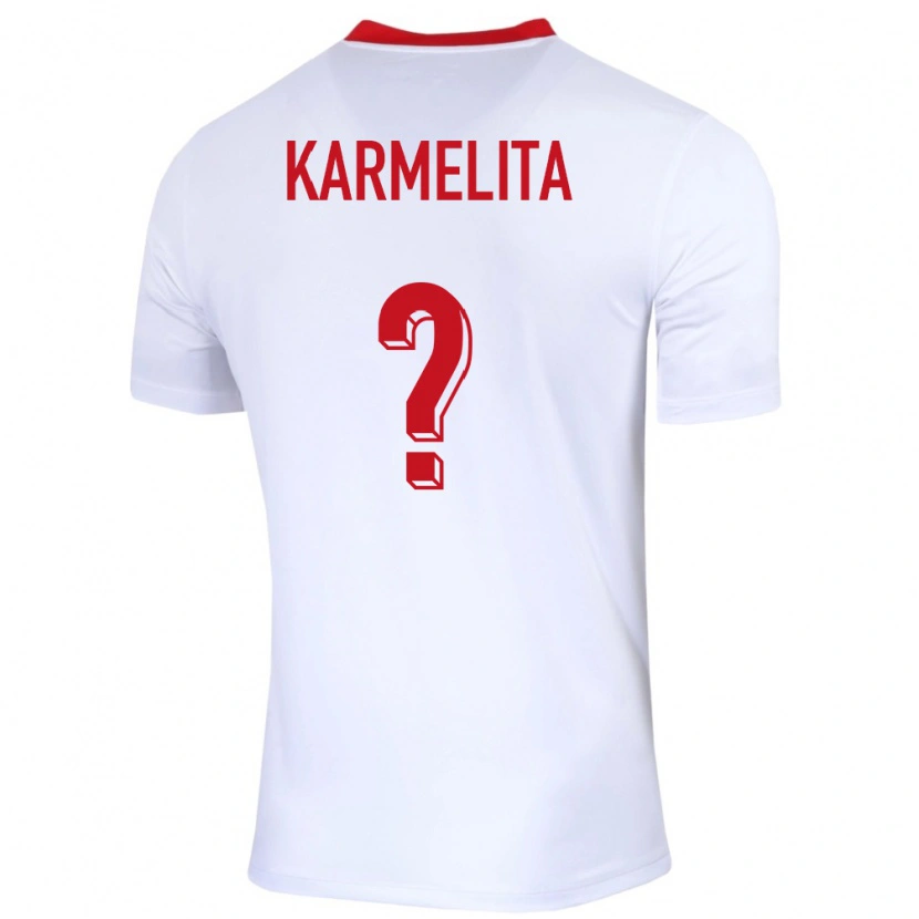 Danxen Herren Polen Filip Karmelita #0 Weiß Heimtrikot Trikot 24-26 T-Shirt Schweiz