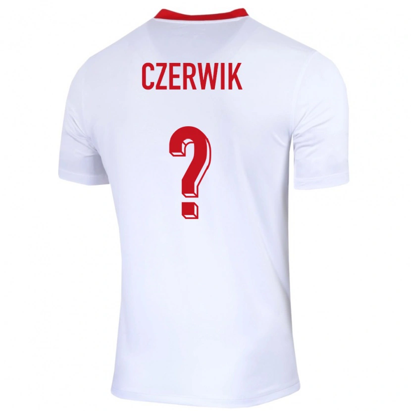 Danxen Herren Polen Jaroslaw Czerwik #0 Weiß Heimtrikot Trikot 24-26 T-Shirt Schweiz