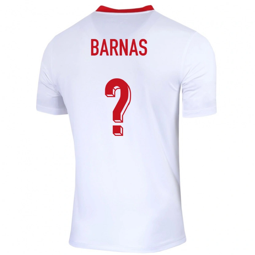 Danxen Herren Polen Fabian Barnas #0 Weiß Heimtrikot Trikot 24-26 T-Shirt Schweiz