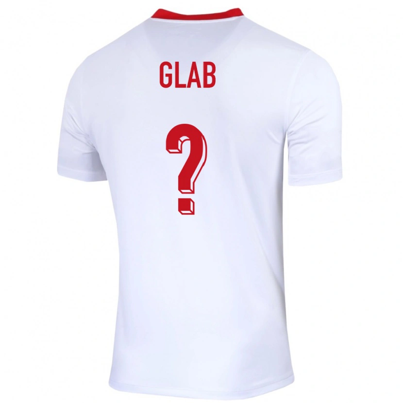 Danxen Herren Polen Jan Glab #0 Weiß Heimtrikot Trikot 24-26 T-Shirt Schweiz