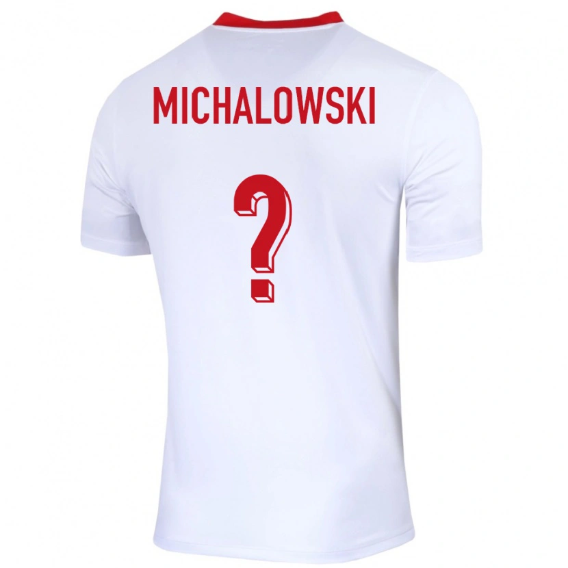 Danxen Herren Polen Aleksander Michalowski #0 Weiß Heimtrikot Trikot 24-26 T-Shirt Schweiz