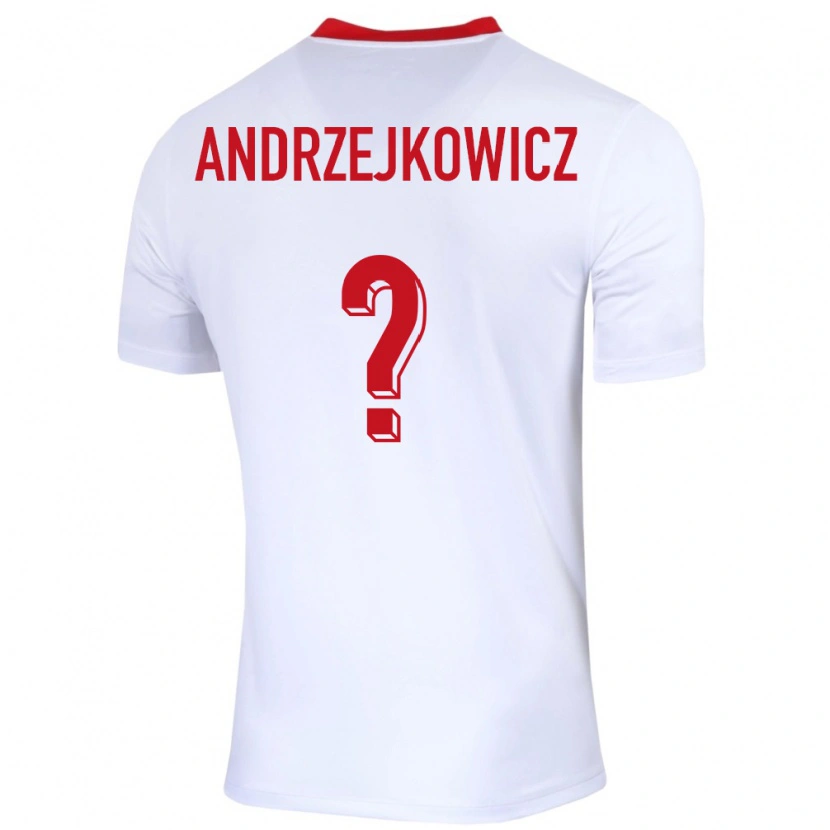 Danxen Herren Polen Mateusz Andrzejkowicz #0 Weiß Heimtrikot Trikot 24-26 T-Shirt Schweiz