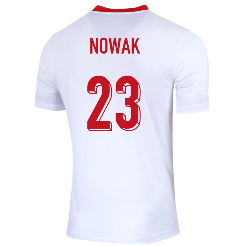 Danxen Herren Polen Wiktor Nowak #23 Weiß Heimtrikot Trikot 24-26 T-Shirt Schweiz