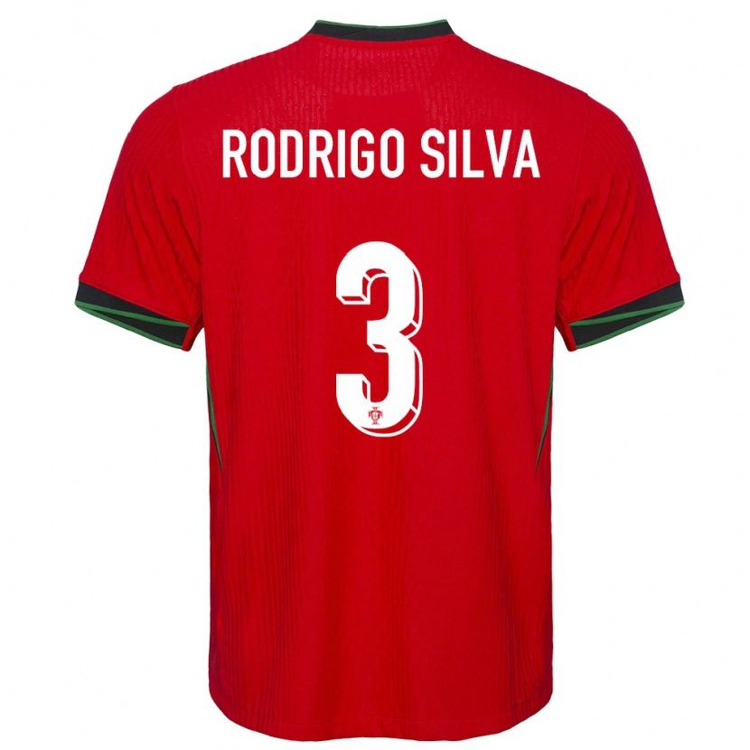 Danxen Herren Portugal Rodrigo Silva #3 Rot Heimtrikot Trikot 24-26 T-Shirt Schweiz