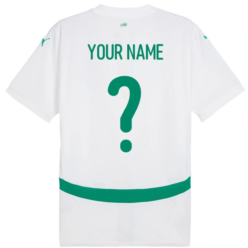Danxen Herren Senegal Ihren Namen #0 Weiß Heimtrikot Trikot 24-26 T-Shirt Schweiz