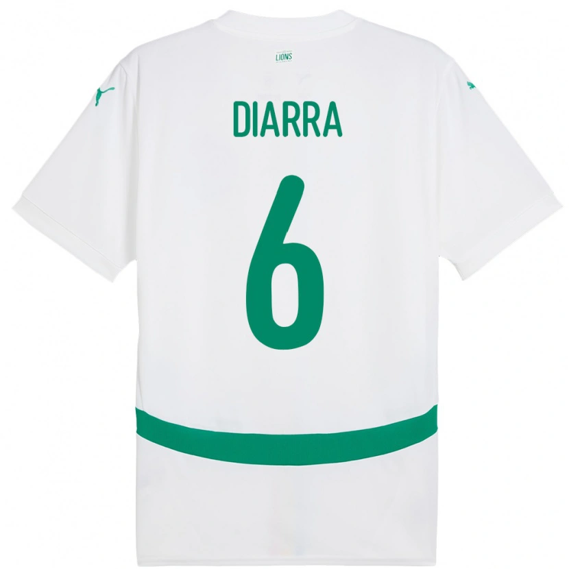Danxen Herren Senegal Habib Diarra #6 Weiß Heimtrikot Trikot 24-26 T-Shirt Schweiz