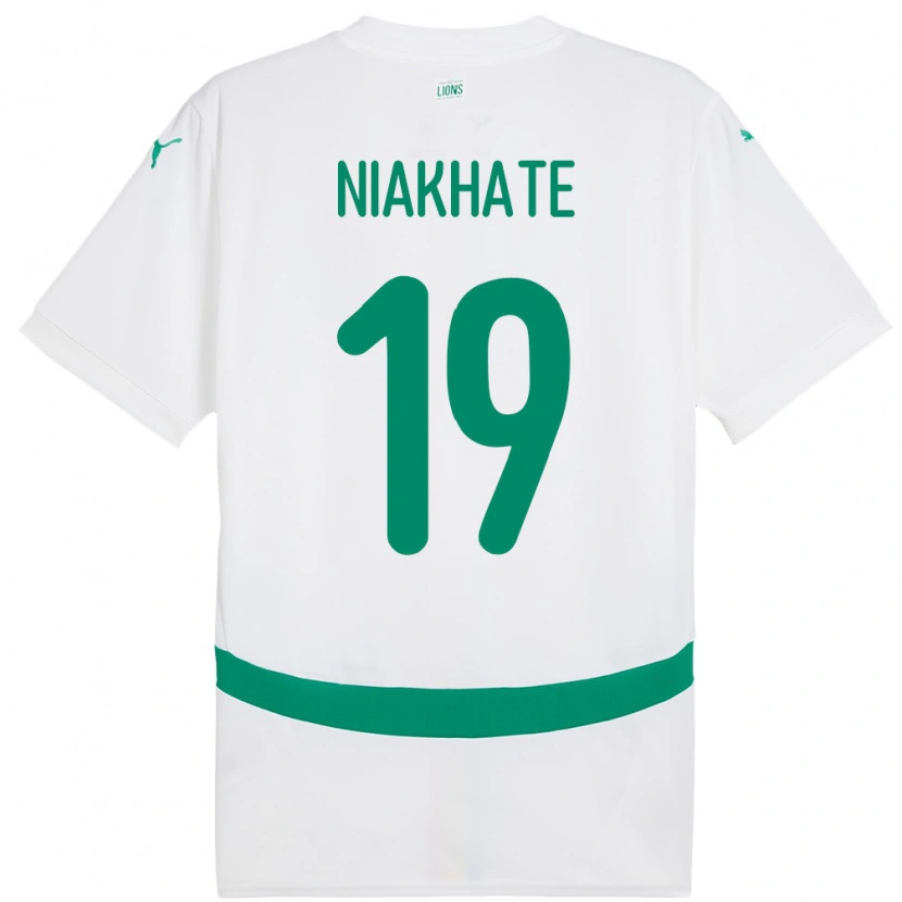 Danxen Herren Senegal Moussa Niakhaté #19 Weiß Heimtrikot Trikot 24-26 T-Shirt Schweiz