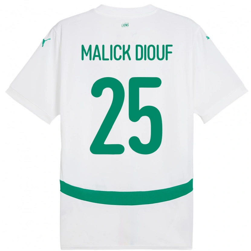 Danxen Herren Senegal El Hadji Malick Diouf #25 Weiß Heimtrikot Trikot 24-26 T-Shirt Schweiz