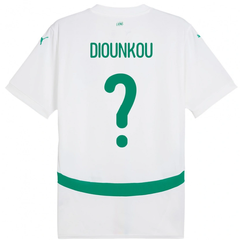 Danxen Herren Senegal Alpha Diounkou #0 Weiß Heimtrikot Trikot 24-26 T-Shirt Schweiz