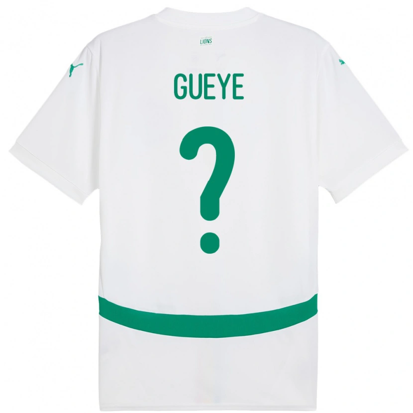 Danxen Herren Senegal Libasse Gueye #0 Weiß Heimtrikot Trikot 24-26 T-Shirt Schweiz