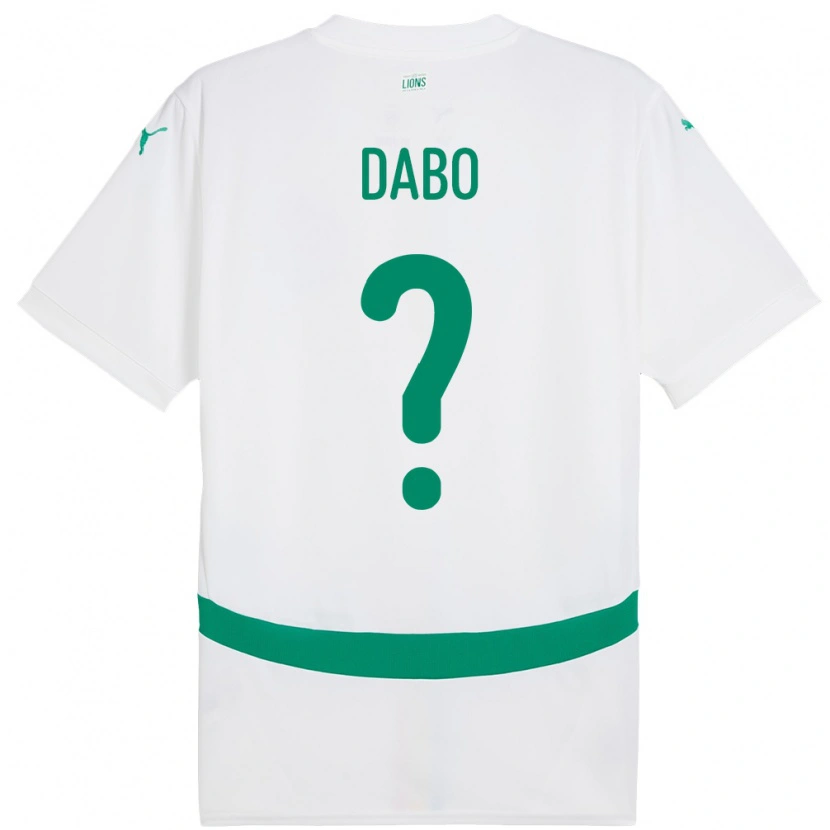 Danxen Herren Senegal Mouhamed Dabo #0 Weiß Heimtrikot Trikot 24-26 T-Shirt Schweiz