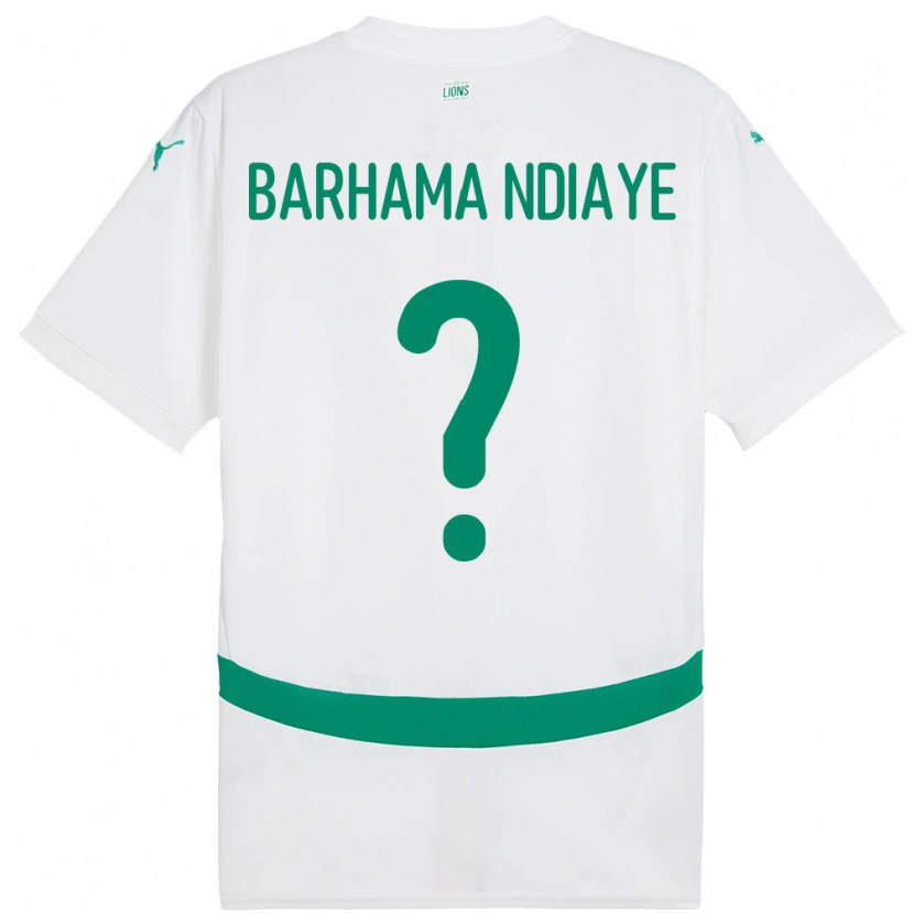Danxen Herren Senegal Sidy Barhama Ndiaye #0 Weiß Heimtrikot Trikot 24-26 T-Shirt Schweiz
