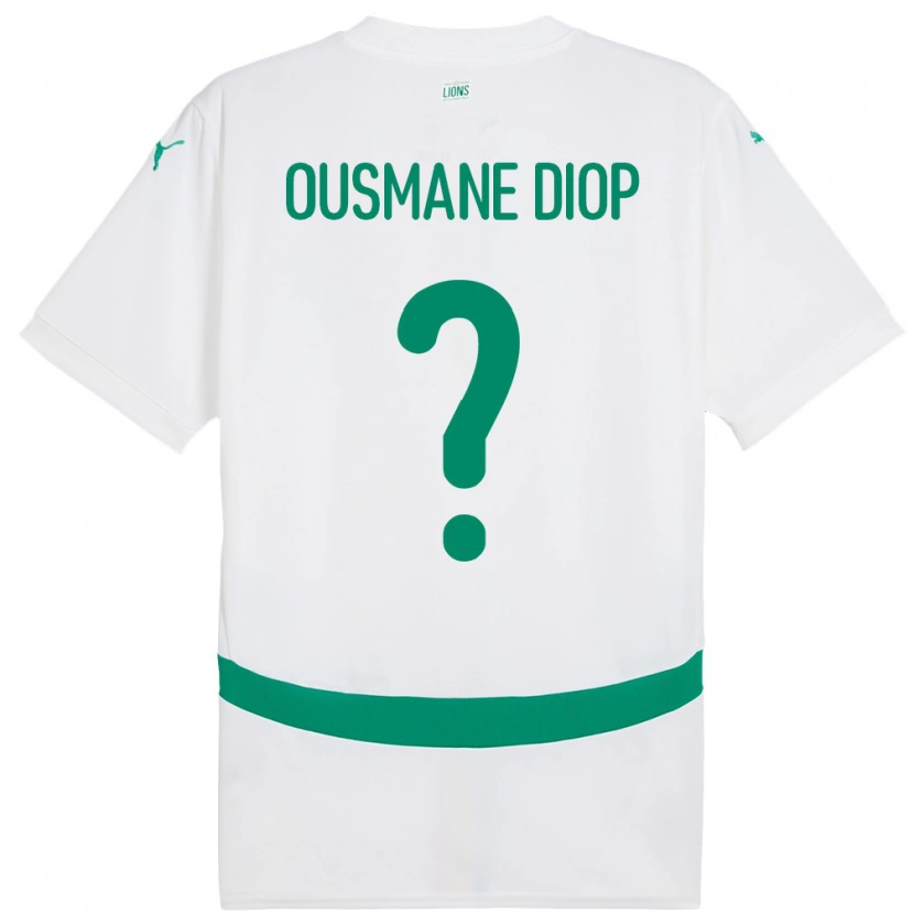 Danxen Herren Senegal Tafsir Ousmane Diop #0 Weiß Heimtrikot Trikot 24-26 T-Shirt Schweiz