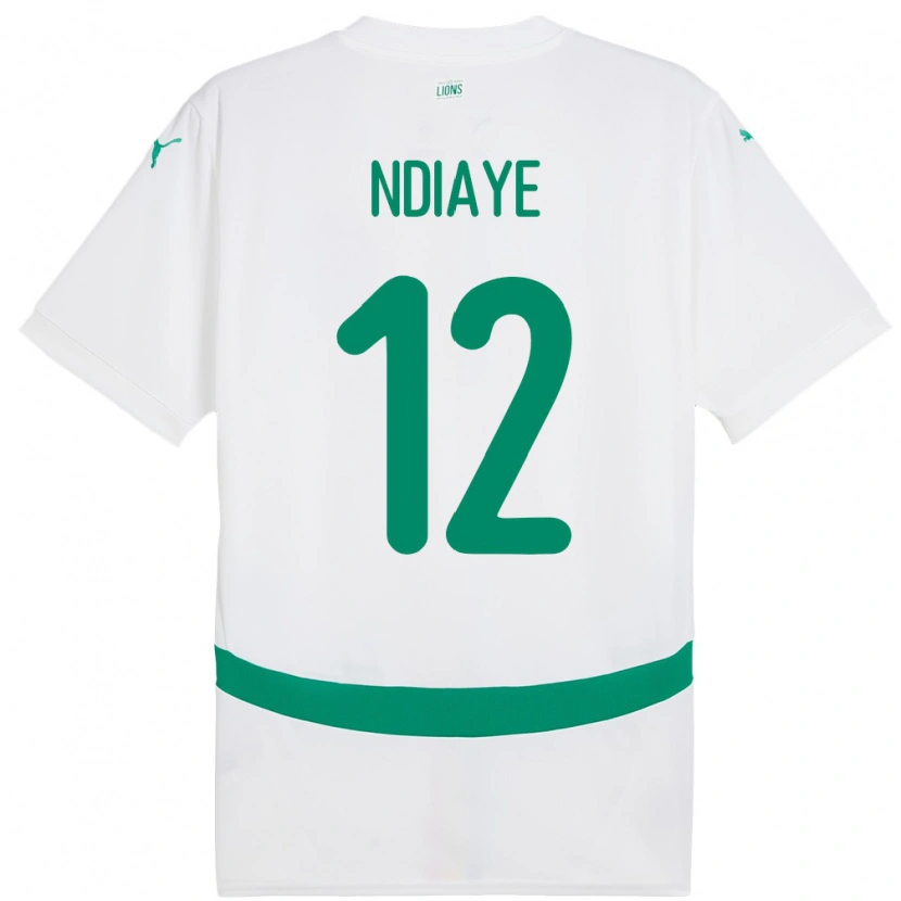 Danxen Herren Senegal Babacar Ndiaye #12 Weiß Heimtrikot Trikot 24-26 T-Shirt Schweiz