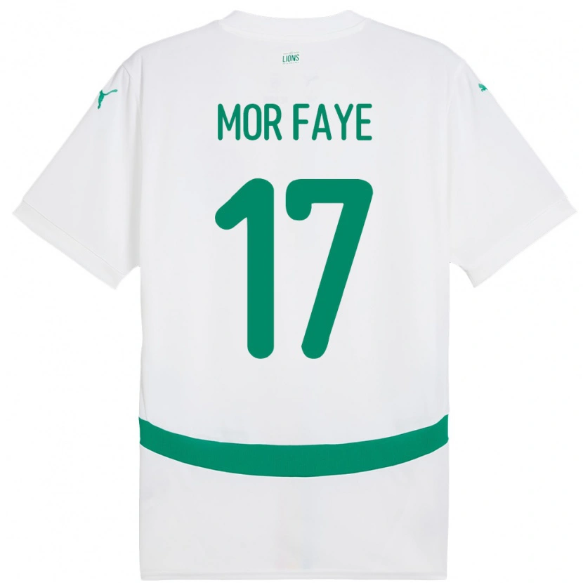 Danxen Herren Senegal Mame Mor Faye #17 Weiß Heimtrikot Trikot 24-26 T-Shirt Schweiz