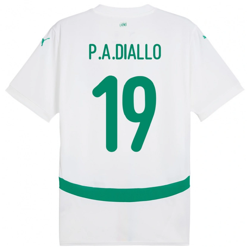 Danxen Herren Senegal Papa Amadou Diallo #19 Weiß Heimtrikot Trikot 24-26 T-Shirt Schweiz