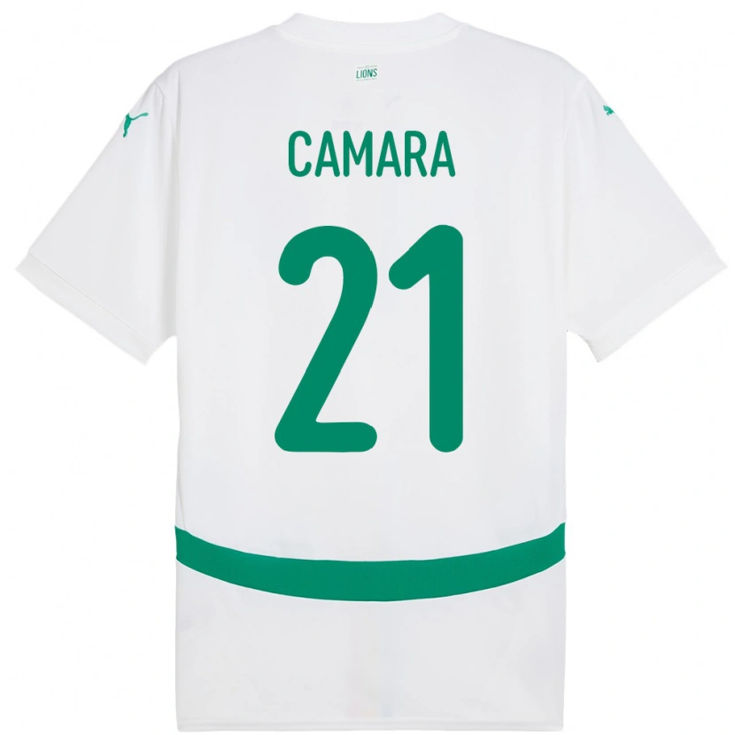 Danxen Herren Senegal Mamadou Camara #21 Weiß Heimtrikot Trikot 24-26 T-Shirt Schweiz