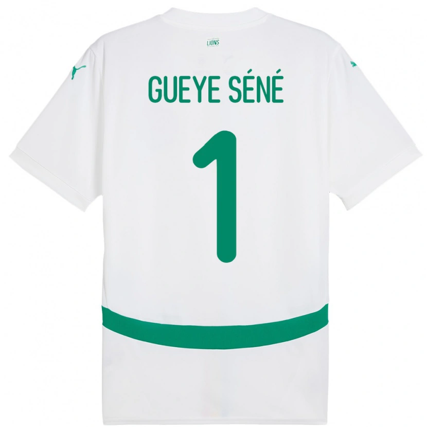 Danxen Herren Senegal Thiaba Gueye Sene #1 Weiß Heimtrikot Trikot 24-26 T-Shirt Schweiz