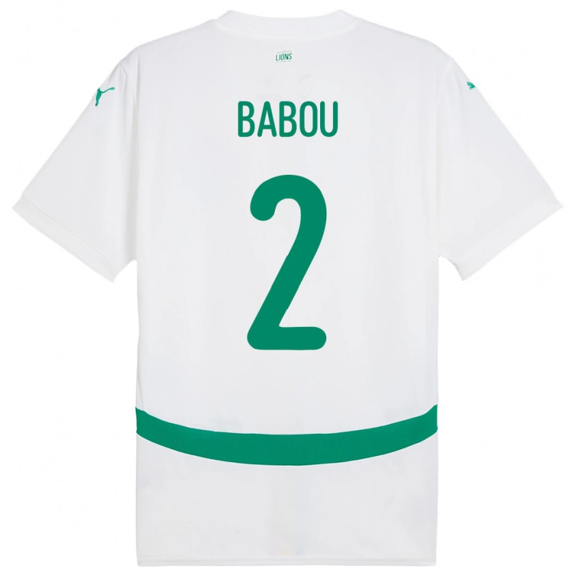 Danxen Herren Senegal Marieme Babou #2 Weiß Heimtrikot Trikot 24-26 T-Shirt Schweiz
