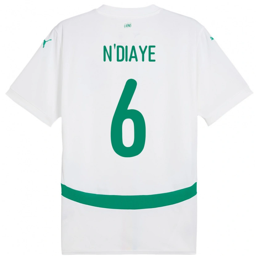 Danxen Herren Senegal Niakhate N Diaye #6 Weiß Heimtrikot Trikot 24-26 T-Shirt Schweiz