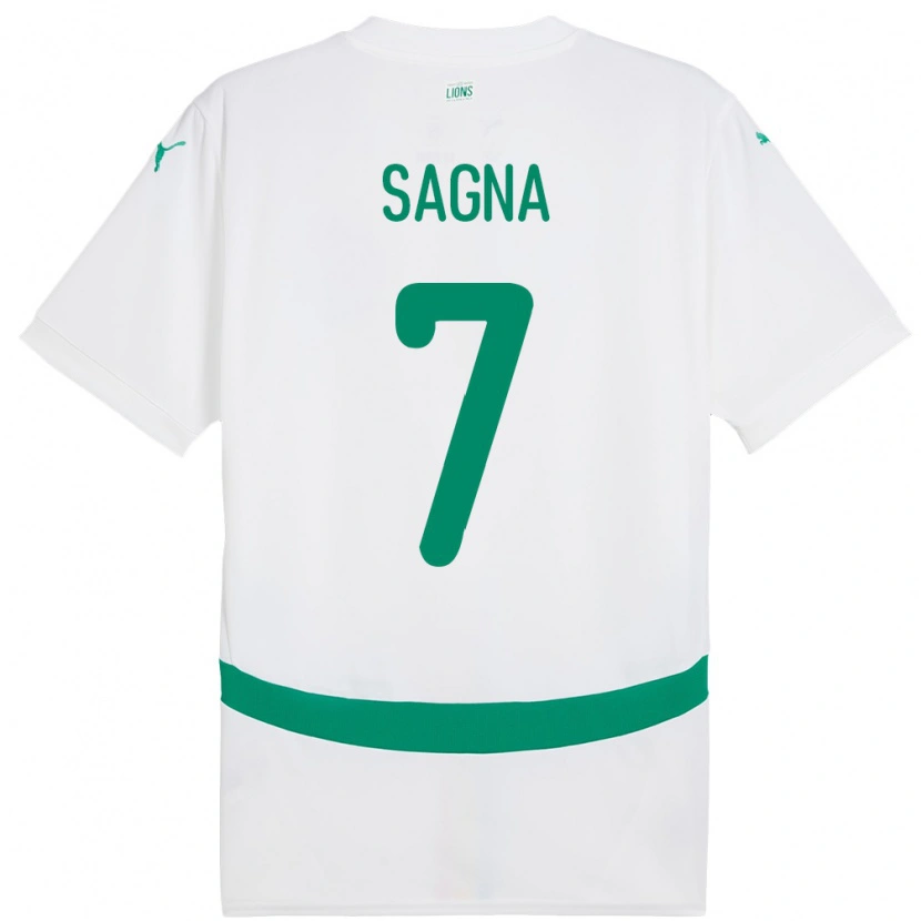 Danxen Herren Senegal Amadou Sagna #7 Weiß Heimtrikot Trikot 24-26 T-Shirt Schweiz
