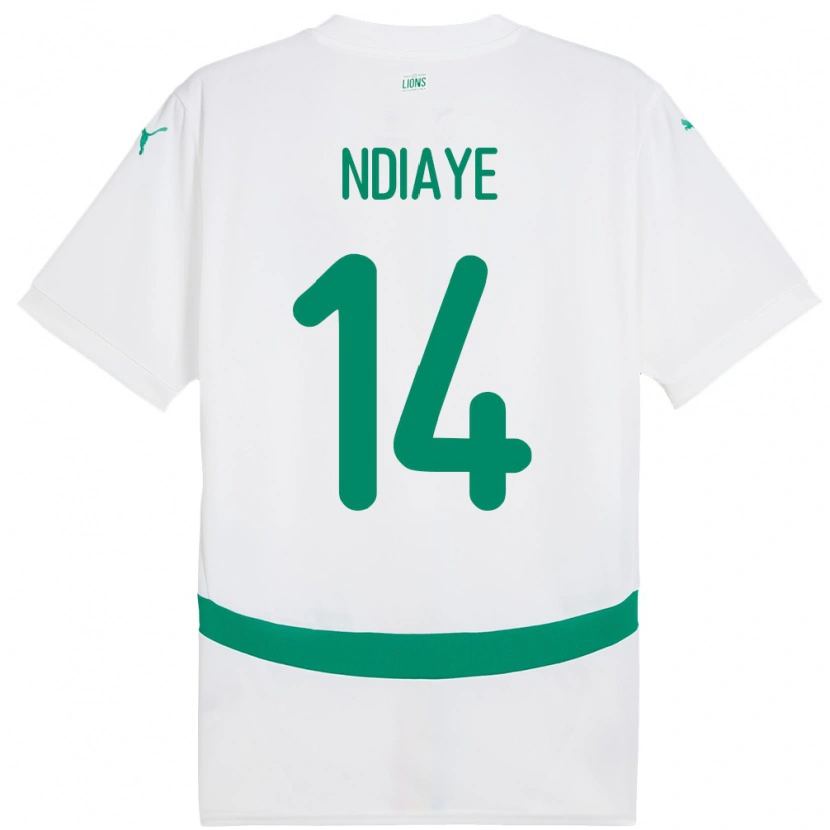 Danxen Herren Senegal Salimata Ndiaye #14 Weiß Heimtrikot Trikot 24-26 T-Shirt Schweiz