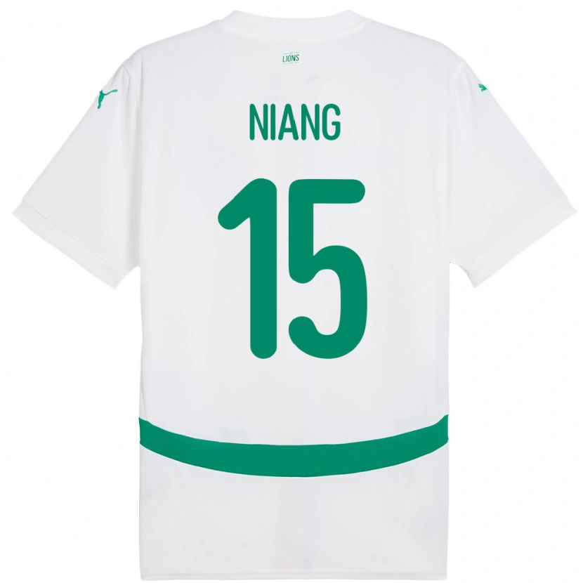 Danxen Herren Senegal Ousseynou Niang #15 Weiß Heimtrikot Trikot 24-26 T-Shirt Schweiz