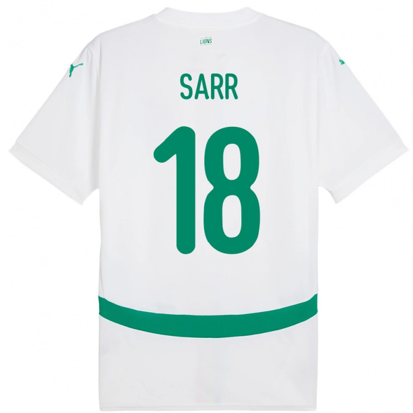 Danxen Herren Senegal Ismaila Sarr #18 Weiß Heimtrikot Trikot 24-26 T-Shirt Schweiz