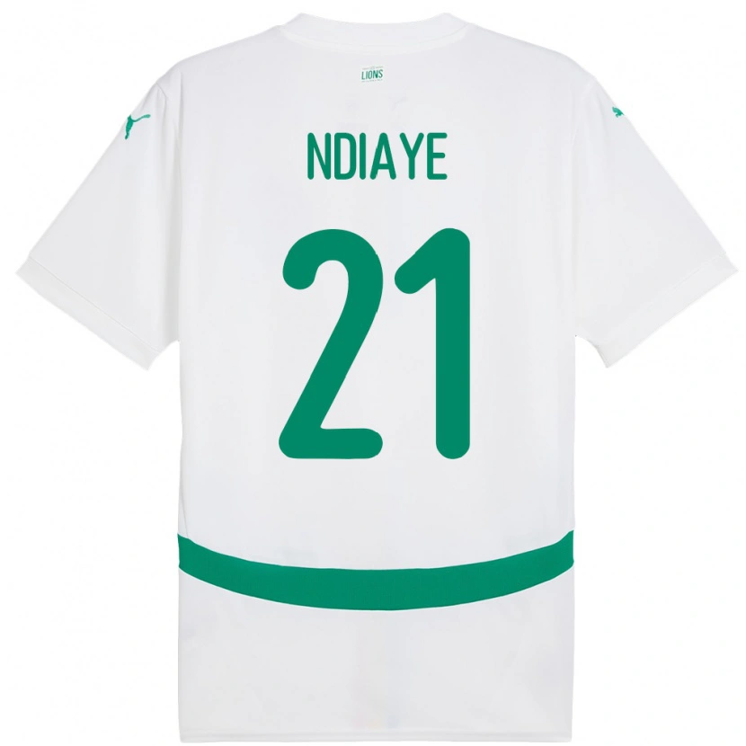 Danxen Herren Senegal Iliman Ndiaye #21 Weiß Heimtrikot Trikot 24-26 T-Shirt Schweiz