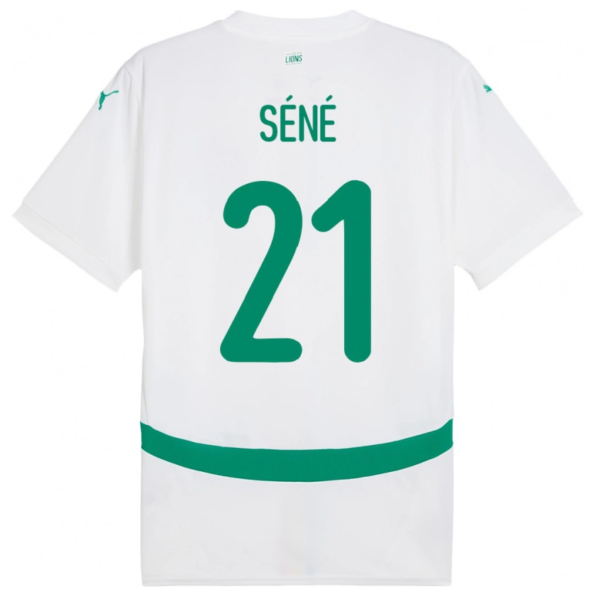 Danxen Herren Senegal Tening Sene #21 Weiß Heimtrikot Trikot 24-26 T-Shirt Schweiz