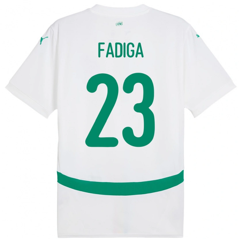 Danxen Herren Senegal Noah Fadiga #23 Weiß Heimtrikot Trikot 24-26 T-Shirt Schweiz