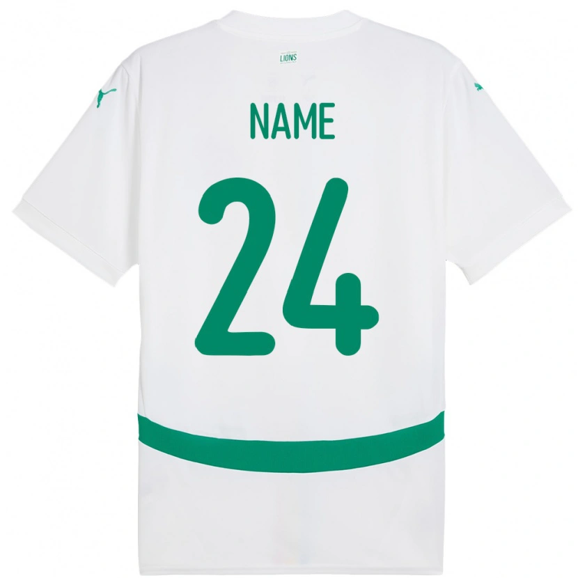 Danxen Herren Senegal Moustapha Name #24 Weiß Heimtrikot Trikot 24-26 T-Shirt Schweiz
