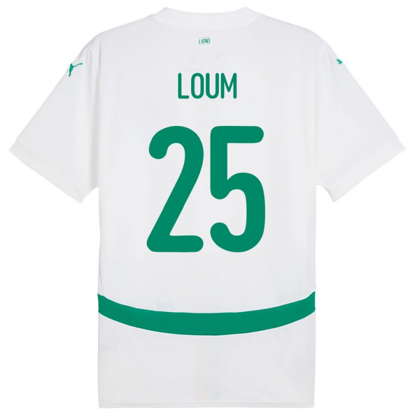 Danxen Herren Senegal Mamadou Loum #25 Weiß Heimtrikot Trikot 24-26 T-Shirt Schweiz