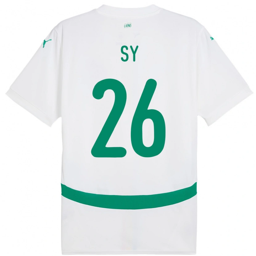 Danxen Herren Senegal Astou Sy #26 Weiß Heimtrikot Trikot 24-26 T-Shirt Schweiz