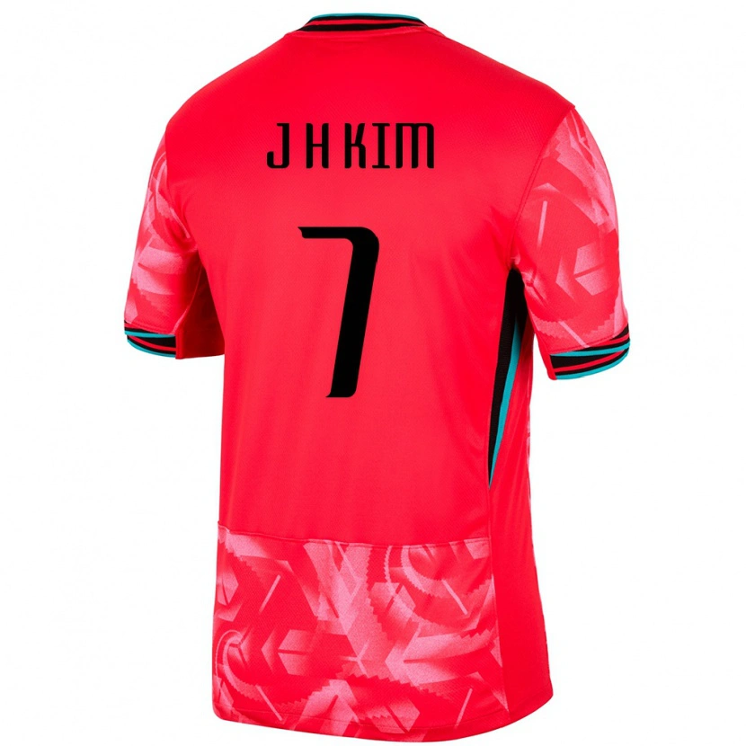 Danxen Herren Südkorea Jung-Hyun Kim #7 Rot Heimtrikot Trikot 24-26 T-Shirt Schweiz