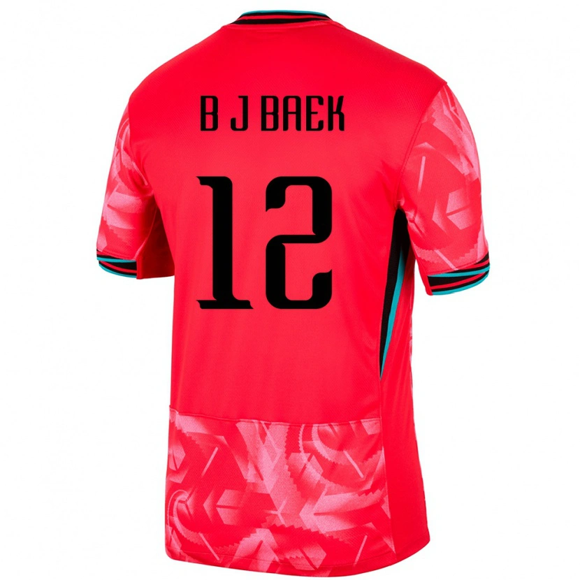 Danxen Herren Südkorea Jong-Beom Baek #12 Rot Heimtrikot Trikot 24-26 T-Shirt Schweiz