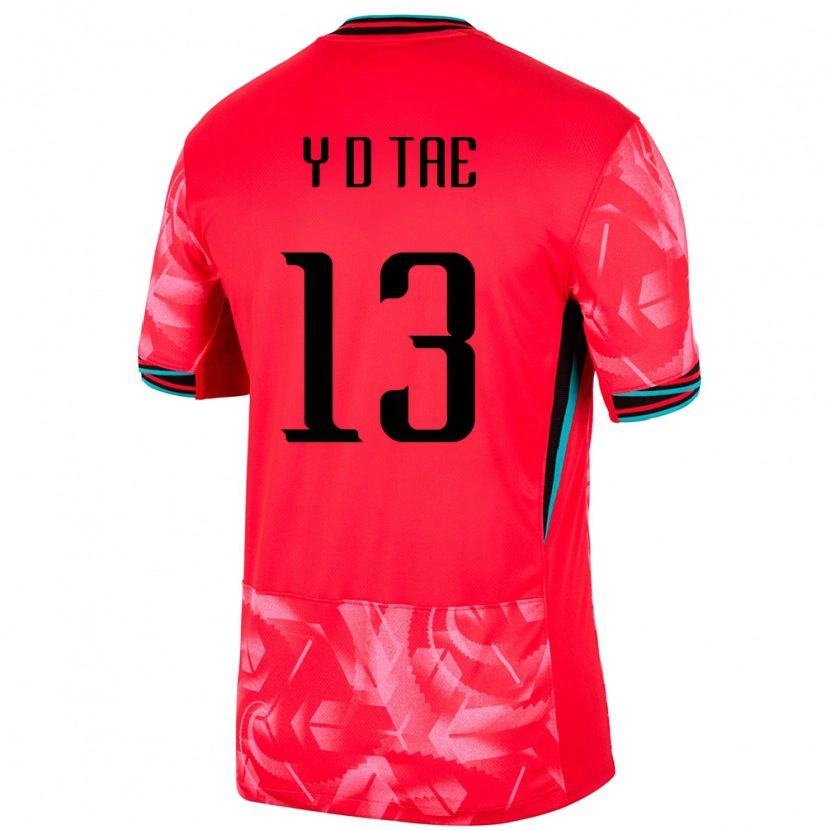 Danxen Herren Südkorea Do-Yoon Tae #13 Rot Heimtrikot Trikot 24-26 T-Shirt Schweiz